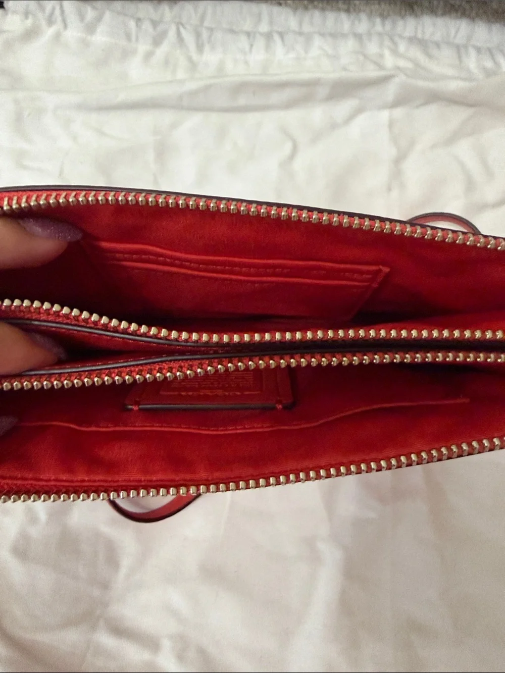 Coach pebbled leather